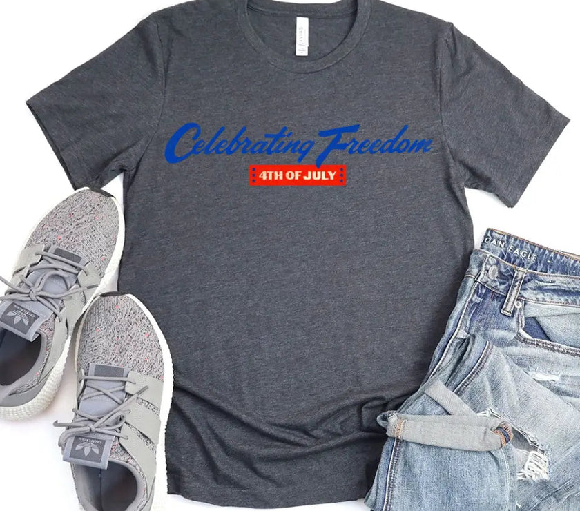 Customizer - Celebrating Freedom 4th Of July T-shirt