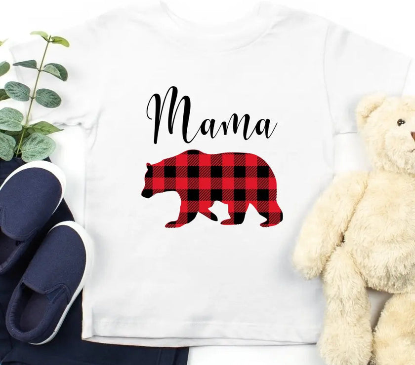 Customizer - Christmas Mama Bear Family Tee