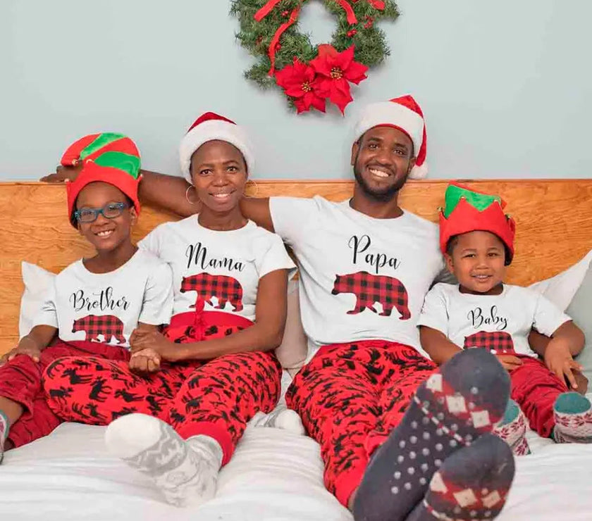 Customizer - Christmas Mama Bear Family Tee