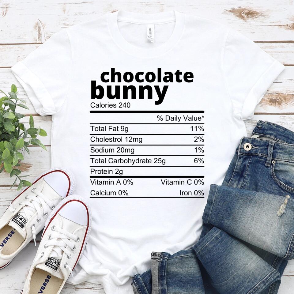 Customizer - Family Easter Chocolate Ingredients Bunny Group Tee