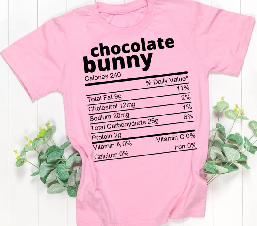 Customizer - Family Easter Chocolate Ingredients Bunny Group Tee