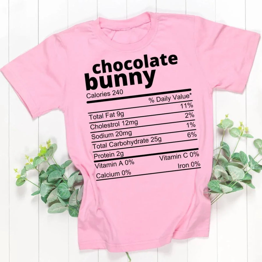 Customizer - Family Easter Chocolate Ingredients Bunny Group Tee