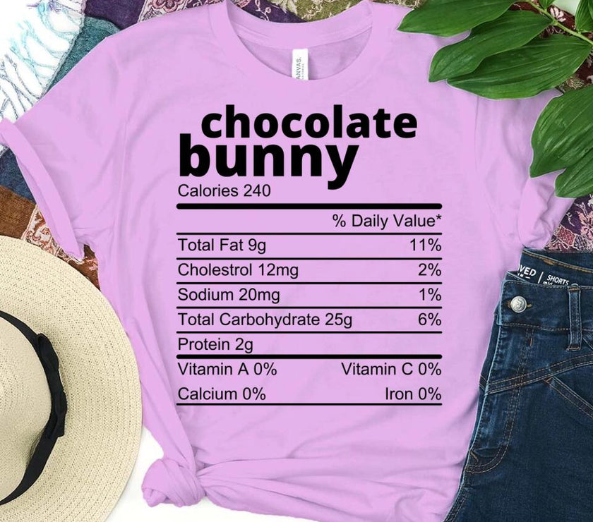 Customizer - Family Easter Chocolate Ingredients Bunny Group Tee