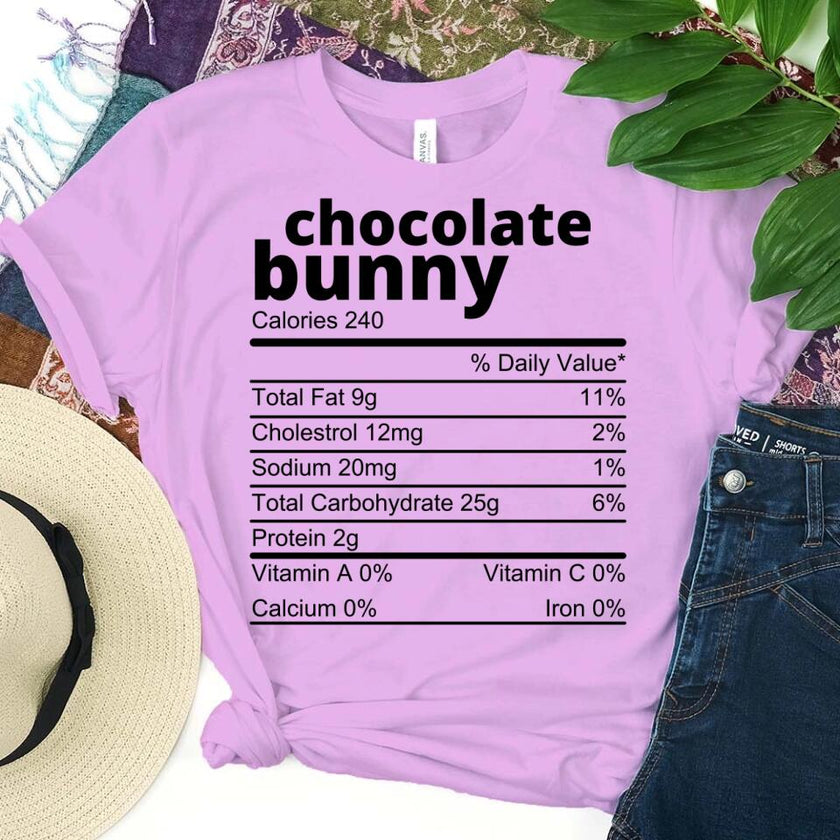 Customizer - Family Easter Chocolate Ingredients Bunny Group Tee