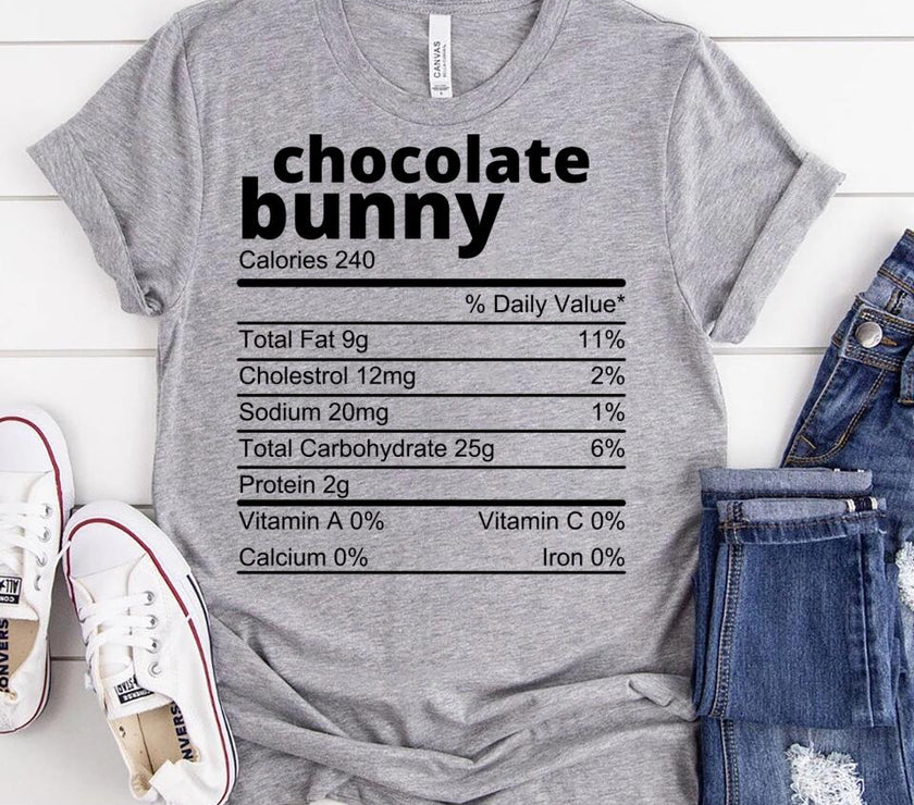 Customizer - Family Easter Chocolate Ingredients Bunny Group Tee