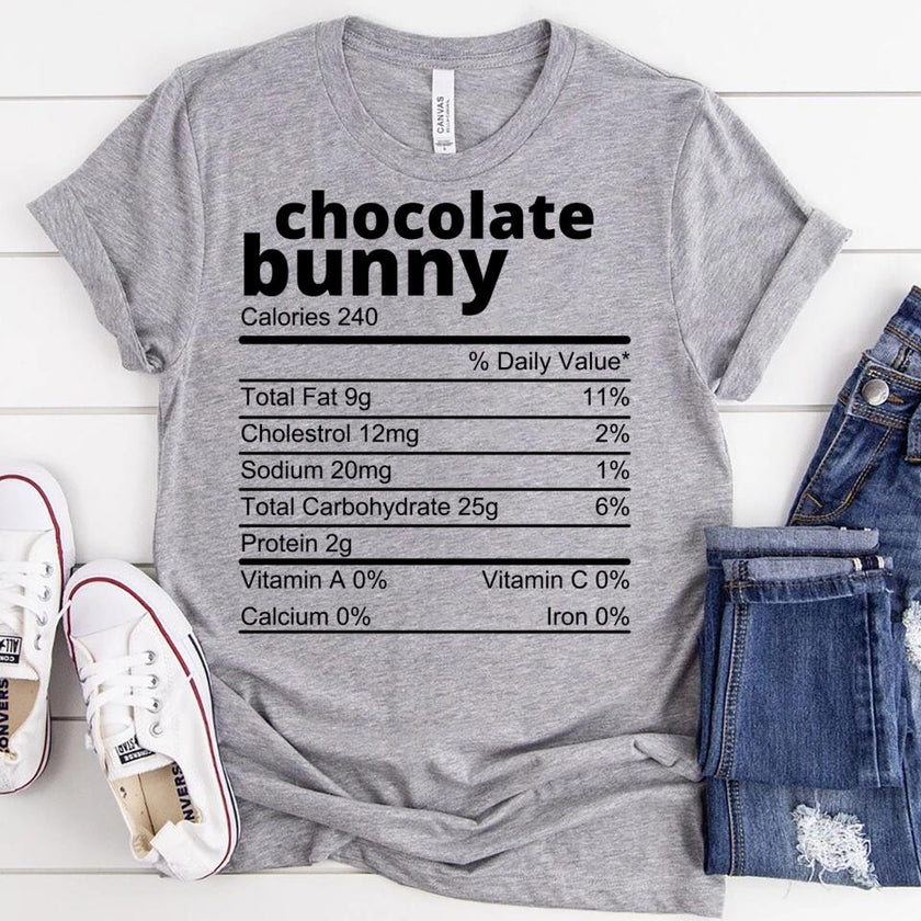 Customizer - Family Easter Chocolate Ingredients Bunny Group Tee