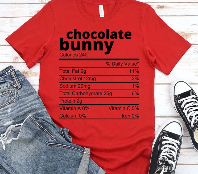 Customizer - Family Easter Chocolate Ingredients Bunny Group Tee