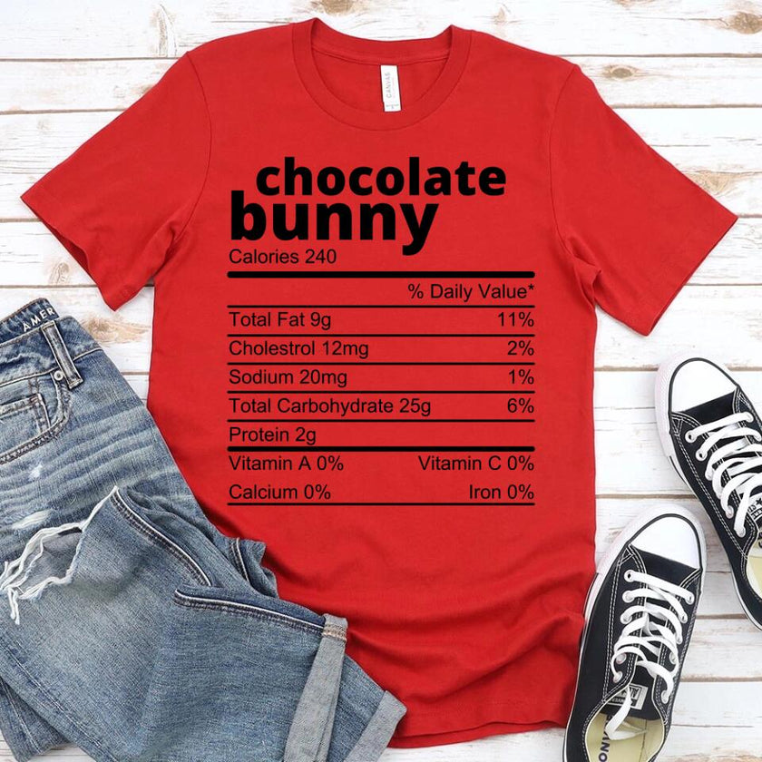 Customizer - Family Easter Chocolate Ingredients Bunny Group Tee