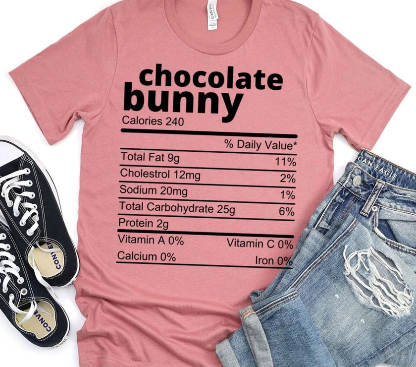 Customizer - Family Easter Chocolate Ingredients Bunny Group Tee