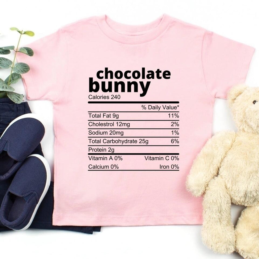 Customizer - Family Easter Chocolate Ingredients Bunny Group Tee