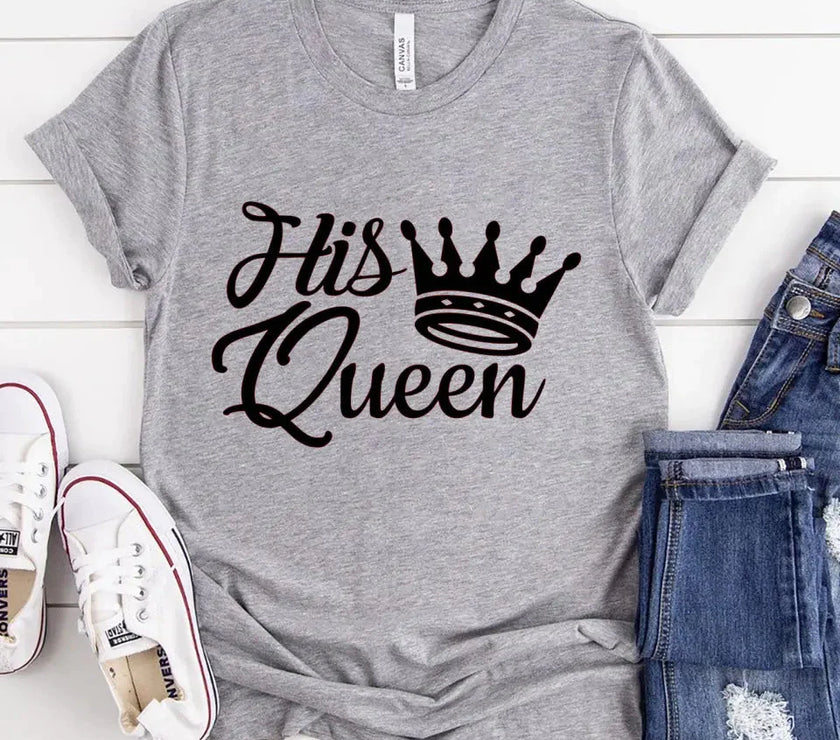 Customizer - His Queen & Her King Couple Tee