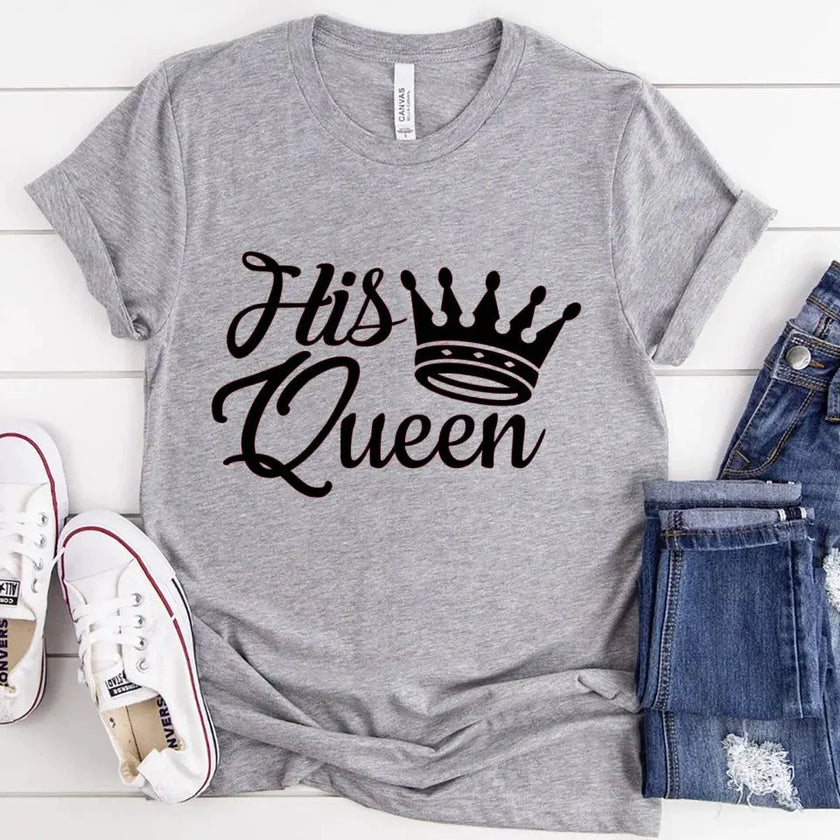 Customizer - His Queen & Her King Couple Tee