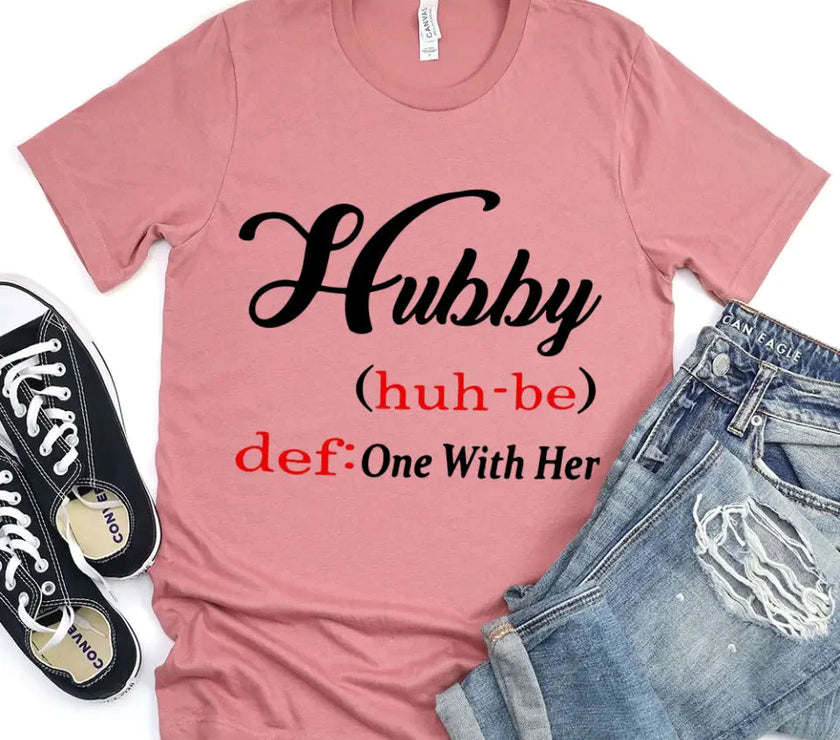 Customizer - Hubby & Wifey Definition Couple Tee