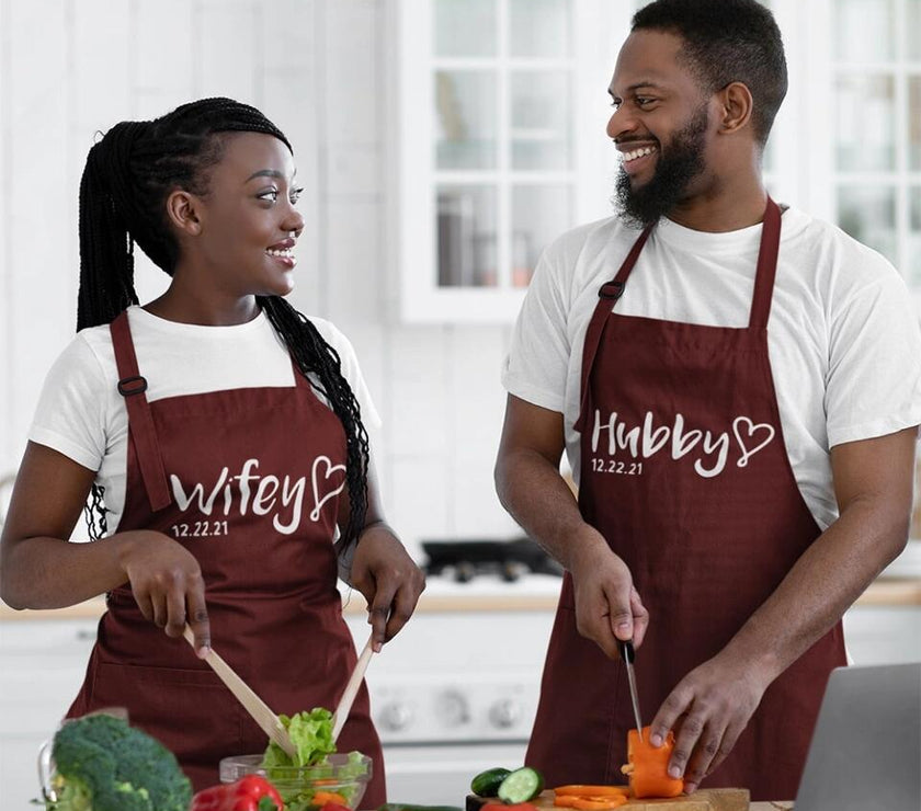 Customizer - Hubby & Wifey Personalized Apron