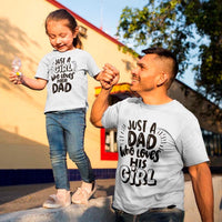 Customizer - Just A Dad Who Loves His Girl Tee