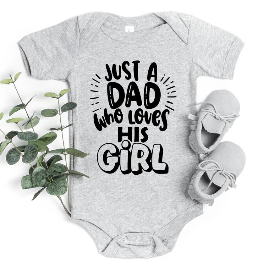 Customizer - Just A Dad Who Loves His Girl Tee