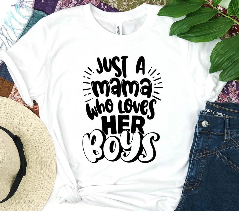 Customizer - Mama Who Loves Her Boys T-Shirt