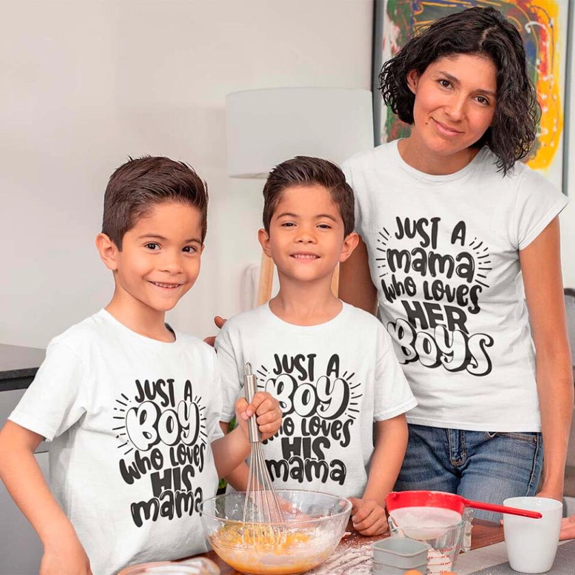 Customizer - Mama Who Loves Her Boys T-Shirt