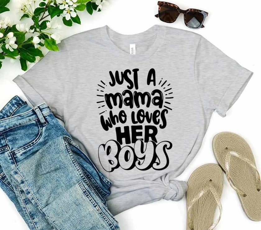 Customizer - Mama Who Loves Her Boys T-Shirt