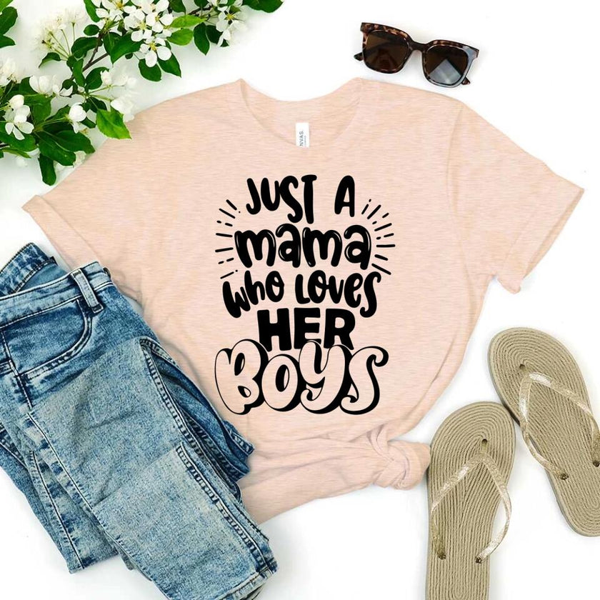 Customizer - Mama Who Loves Her Boys T-Shirt