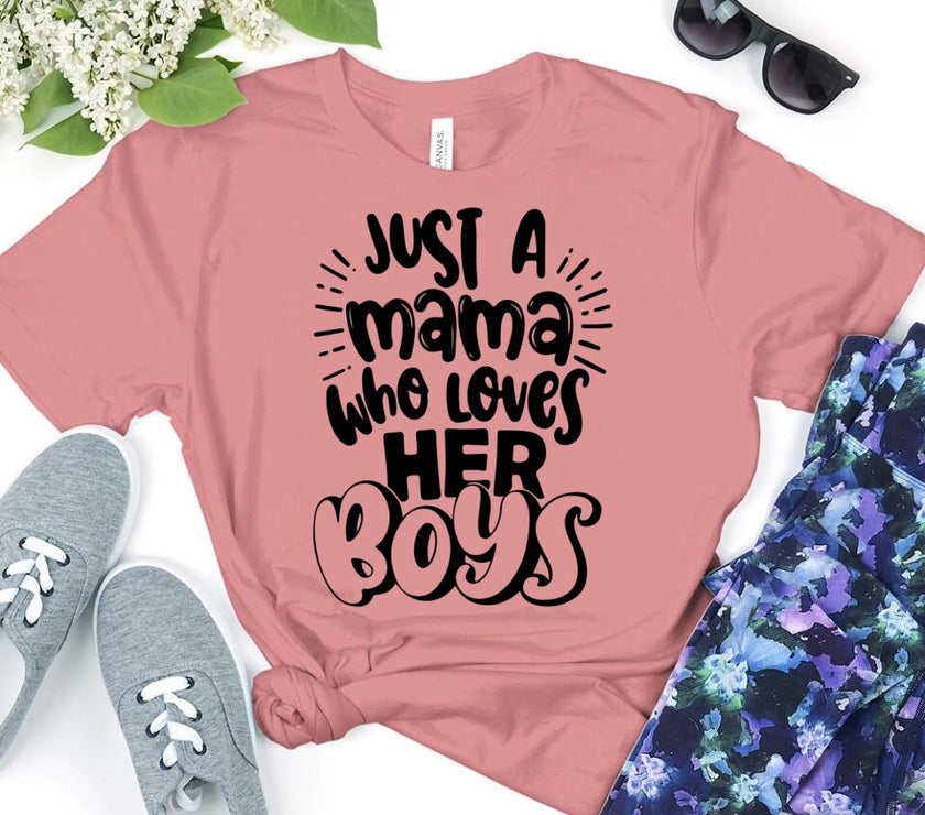 Customizer - Mama Who Loves Her Boys T-Shirt