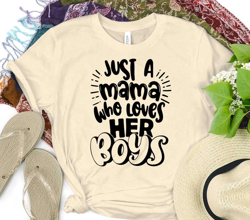 Customizer - Mama Who Loves Her Boys T-Shirt