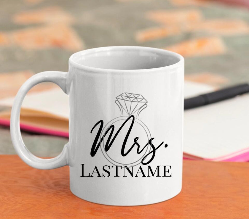 Customizer - Mrs With Ring Personalized MUG 11oz