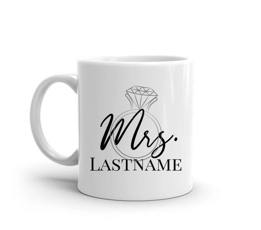 Customizer - Mrs With Ring Personalized MUG 11oz