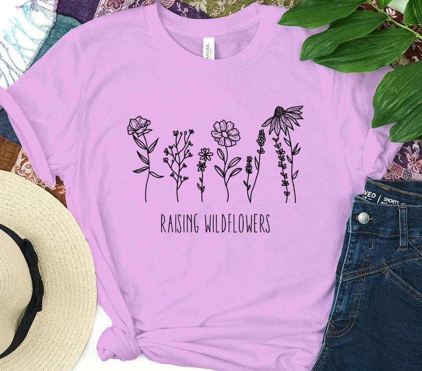 Customizer - Raising Little Wildflowers Tee - Mom And Me Easter Tee