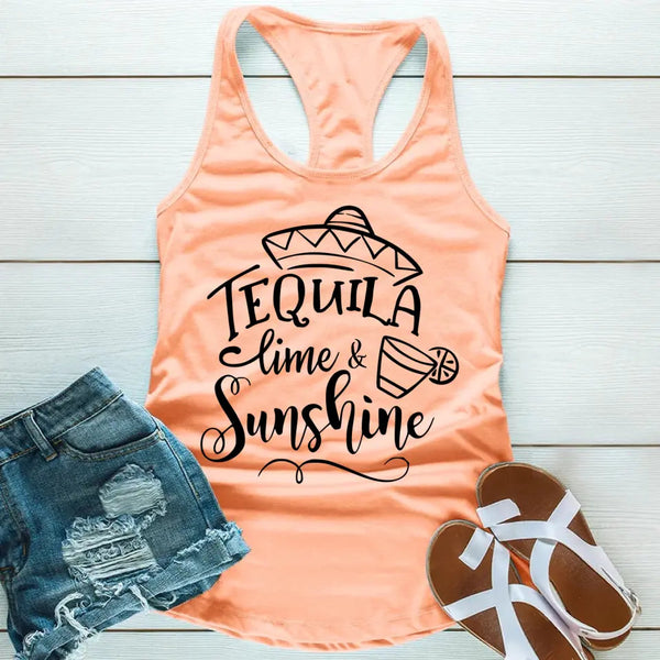 Customizer - Tequila Lime And Sunshine Friends Tank Top