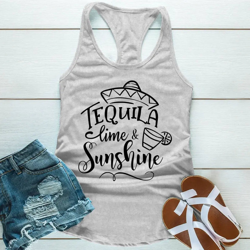 Customizer - Tequila Lime And Sunshine Friends Tank Top