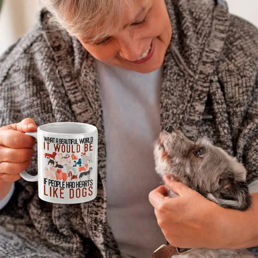 Customizer - What A Beautiful World It Would Be If People Had Heart Like Dogs Mug