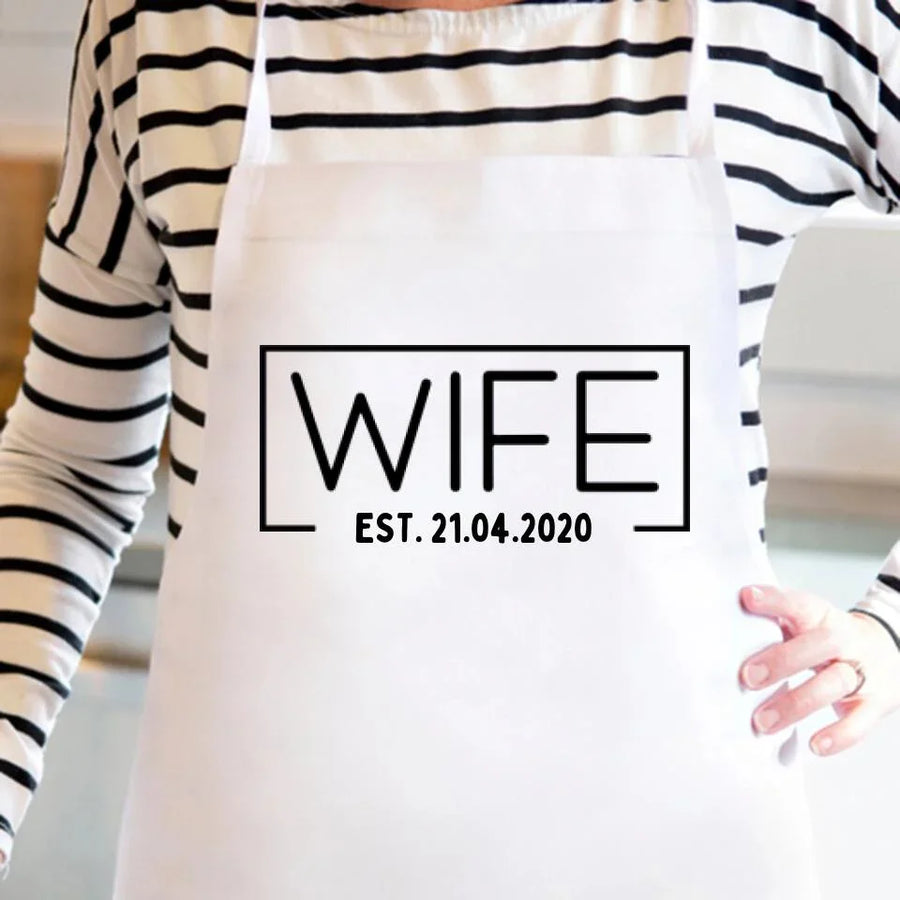 Customizer - Wife Hubs Established Personalized Apron