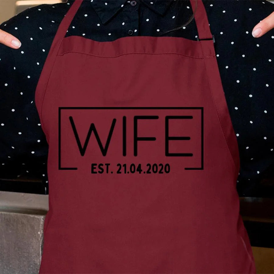 Customizer - Wife Hubs Established Personalized Apron