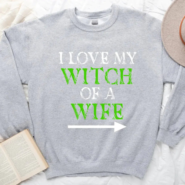 Customizer - Witch Of A Wife And Monster Of A Husband Couples Sweatshirts