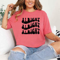 May include Coral Silk group in colorful tie-dye shirts reading “Dazed & Engaged,” smiling at a bachelorette party, with bride in veil and fun, festive vibe!