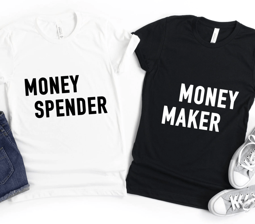 Devoted Duo's Dollars Couples Tee