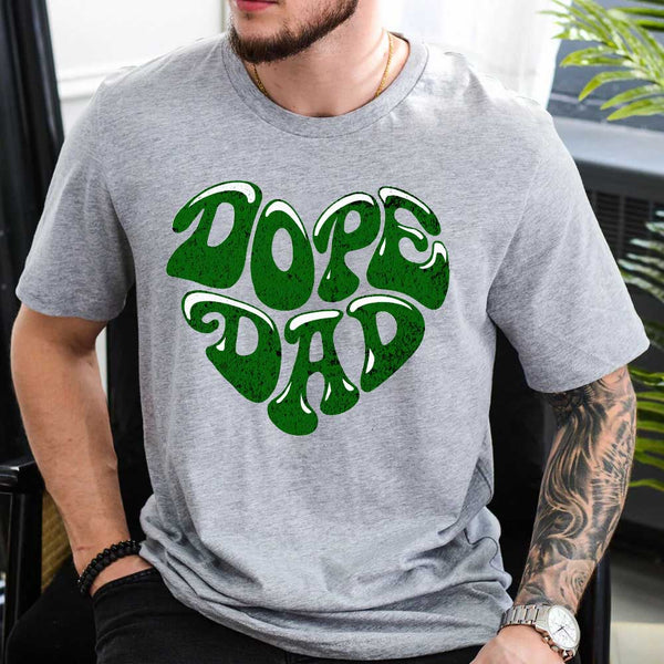 Dope Dad Retro Graphic T-Shirt – Cool Father's Day Gift 2
