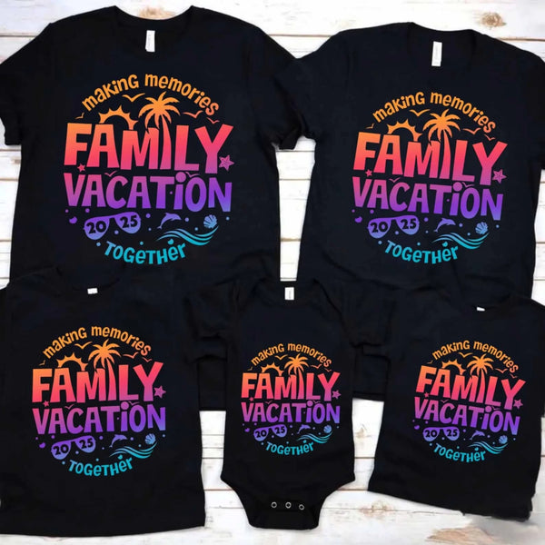 Family Vacation 2025 Making Memories together black_flatlay