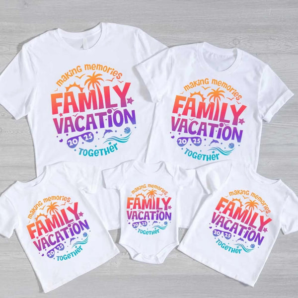 Family Vacation 2025 Making Memories together white_flatlay