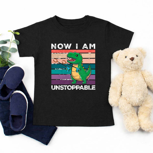 Funny Shirt - T Rex Now I Am Unstoppable Tee