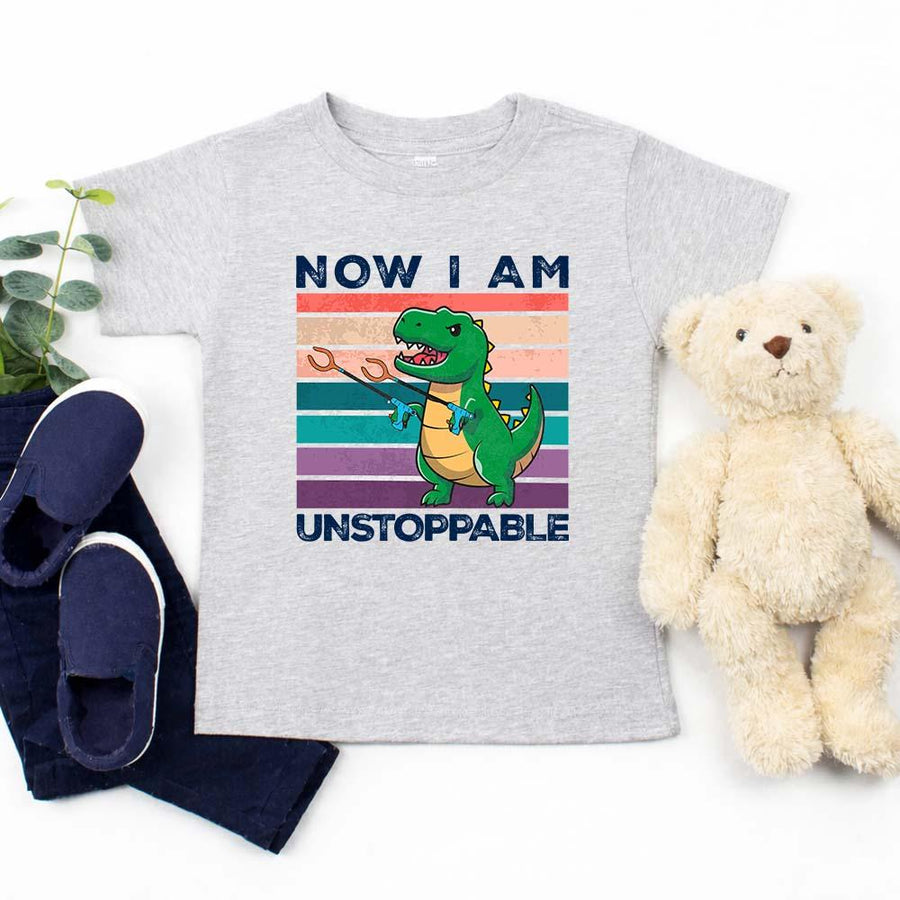Funny Shirt - T Rex Now I Am Unstoppable Tee