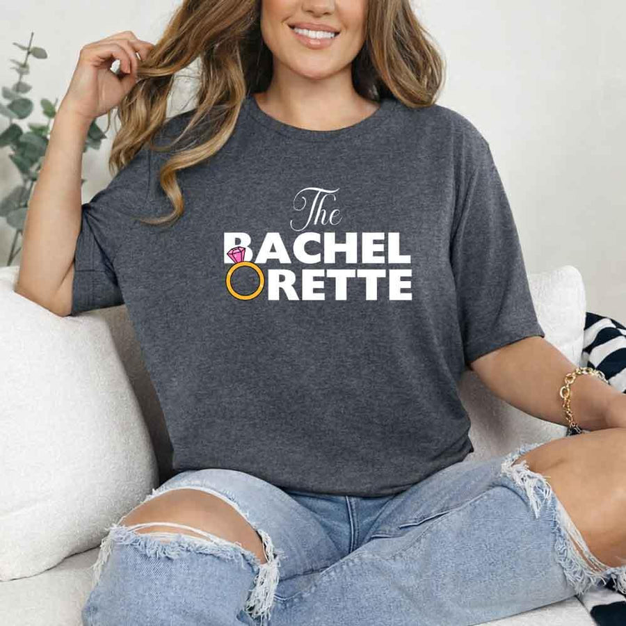 May include Dark Heather fun and trendy Bachelorette party t shirt with stylish slogans vibrant colors bridal squad outfit perfect for girls night out celebration!