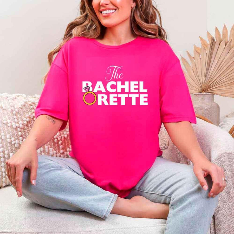 May include Heliconia fun and trendy Bachelorette party t shirt with stylish slogans vibrant colors bridal squad outfit perfect for girls night out celebration!