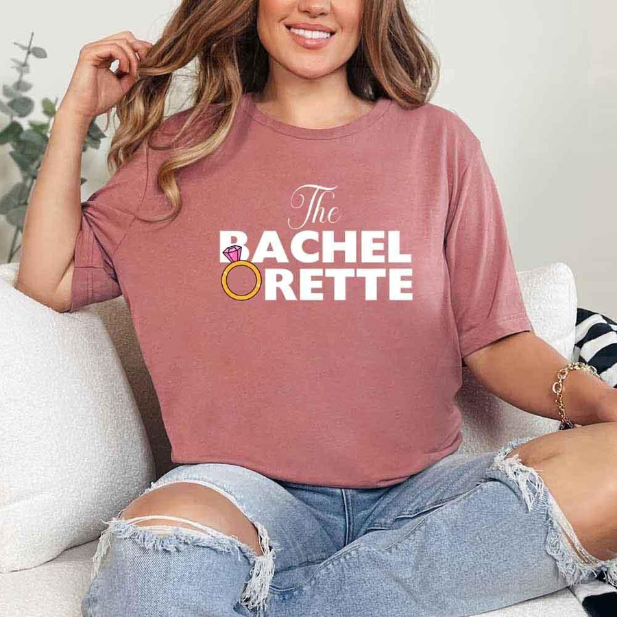 May include Mauve fun and trendy Bachelorette party t shirt with stylish slogans vibrant colors bridal squad outfit perfect for girls night out celebration!