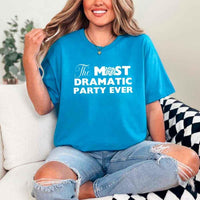 May include Sapphire fun and trendy Bachelorette party t shirt with stylish slogans vibrant colors bridal squad outfit perfect for girls night out celebration!