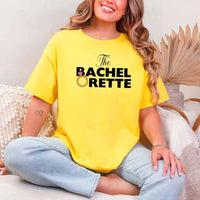 May include Daisy fun and trendy Bachelorette party t shirt with stylish slogans vibrant colors bridal squad outfit perfect for girls night out celebration!