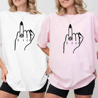 May include Funny Bridal Engagement Party Shirt with a playful Finger T-Shirt design, perfect for bridal celebrations, engagement parties, and making a statement!