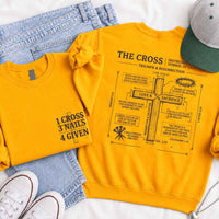 The Cross Sweatshirt - Christian Faith Graphic Sweatshirt