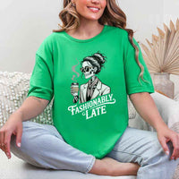 Fashionably Late Unisex Short Sleeve Tee – Funny Casual Graphic Shirt